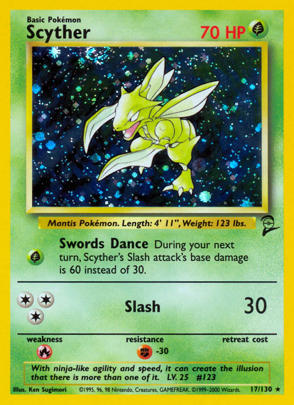 Scyther (17/130) [Base Set 2] | Galactic Gamez