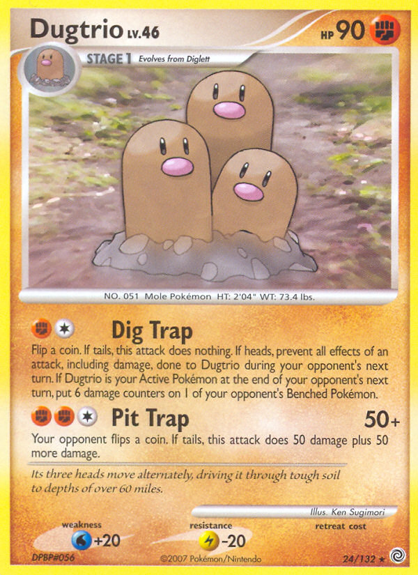 Dugtrio (24/132) [Diamond & Pearl: Secret Wonders] | Galactic Gamez