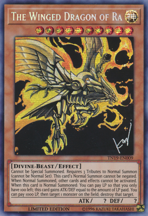 The Winged Dragon of Ra [TN19-EN009] Prismatic Secret Rare | Galactic Gamez