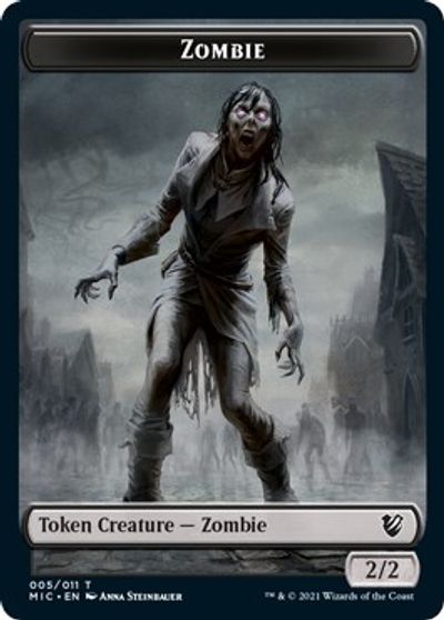 Zombie (005 MIC) // Zombie (005 MID) [Innistrad: Midnight Hunt Commander] | Galactic Gamez