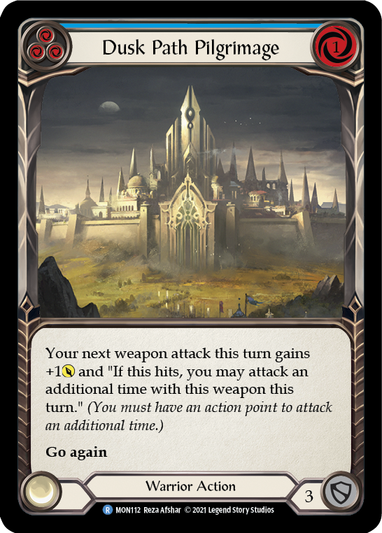 Dusk Path Pilgrimage (Blue) (Rainbow Foil) [MON112-RF] 1st Edition Rainbow Foil | Galactic Gamez