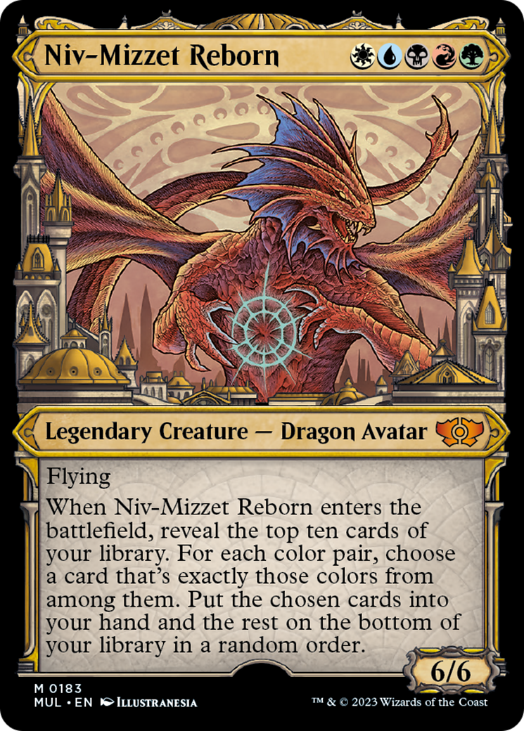 Niv-Mizzet Reborn (Halo Foil) [Multiverse Legends] | Galactic Gamez