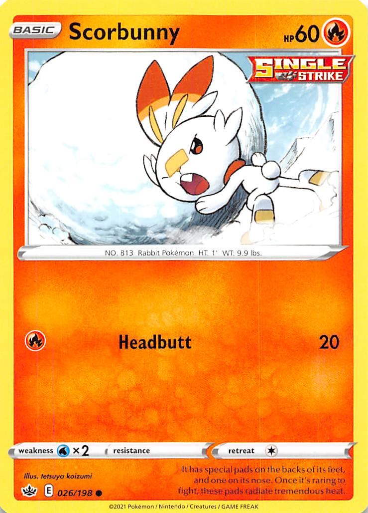 Scorbunny (026/198) [Sword & Shield: Chilling Reign] | Galactic Gamez