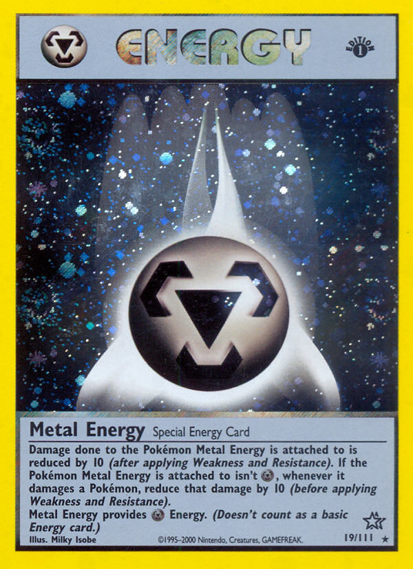 Metal Energy (19/111) [Neo Genesis 1st Edition] | Galactic Gamez