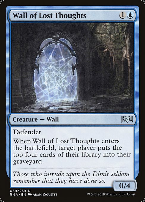 Wall of Lost Thoughts [Ravnica Allegiance] | Galactic Gamez