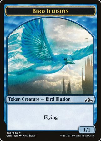 Bird Illusion Token [Guilds of Ravnica Tokens] | Galactic Gamez
