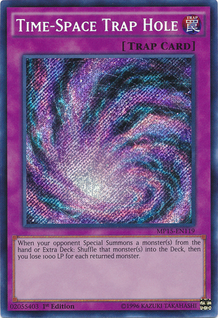 Time-Space Trap Hole [MP15-EN119] Secret Rare | Galactic Gamez