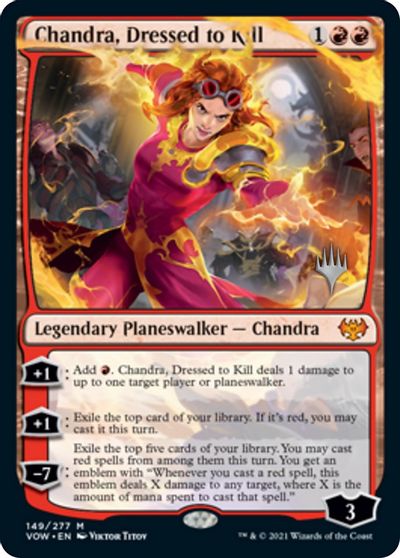 Chandra, Dressed to Kill (Promo Pack) [Innistrad: Crimson Vow Promos] | Galactic Gamez