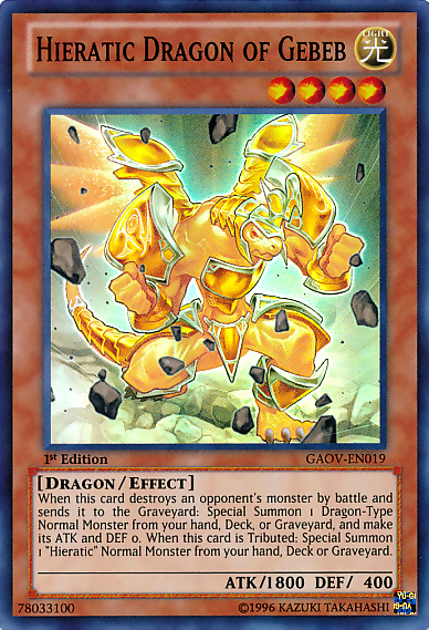 Hieratic Dragon of Gebeb [GAOV-EN019] Super Rare | Galactic Gamez