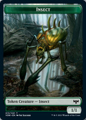 Insect // Human (010) Double-sided Token [Innistrad: Crimson Vow Tokens] | Galactic Gamez