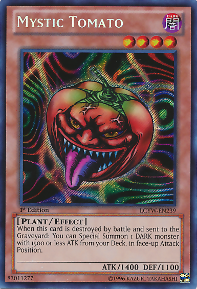 Mystic Tomato [LCYW-EN239] Secret Rare | Galactic Gamez