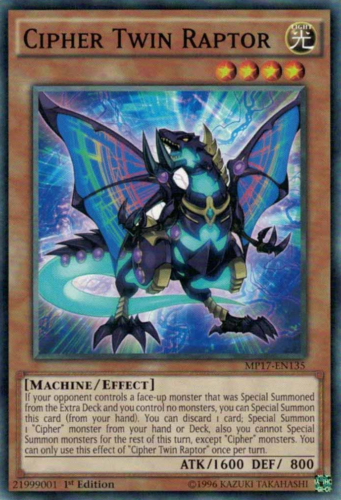Cipher Twin Raptor [MP17-EN135] Common | Galactic Gamez