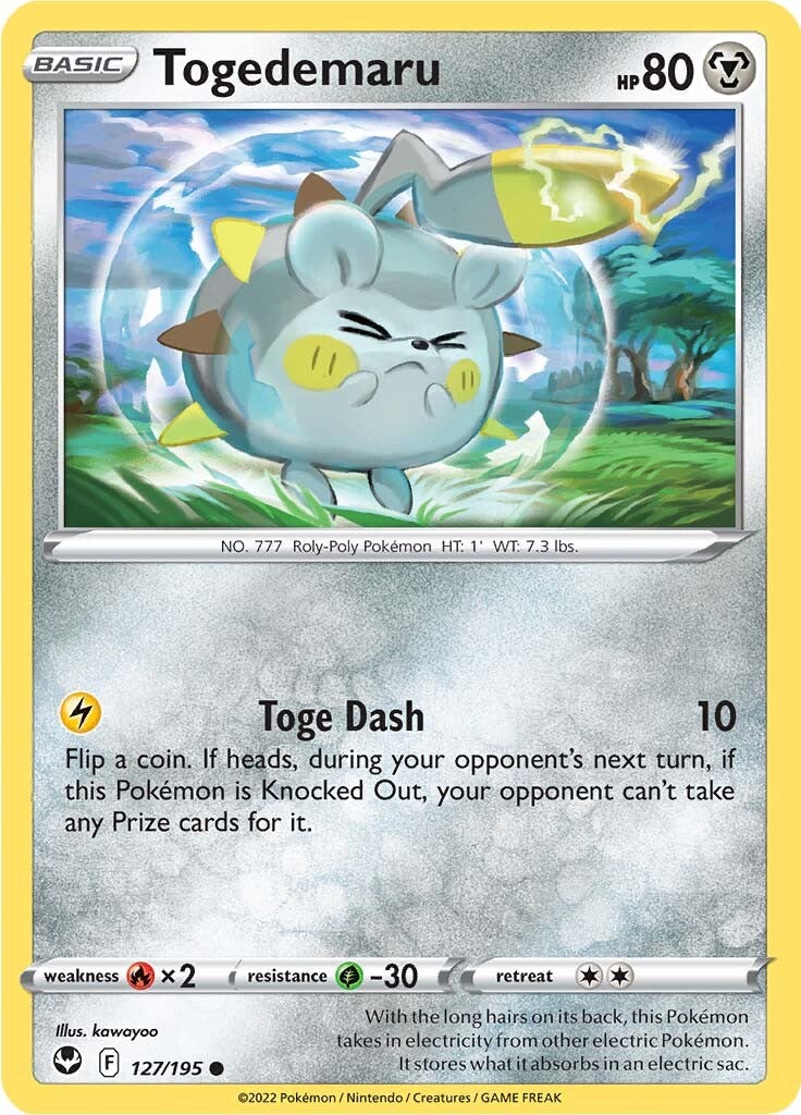 Togedemaru (127/195) [Sword & Shield: Silver Tempest] | Galactic Gamez