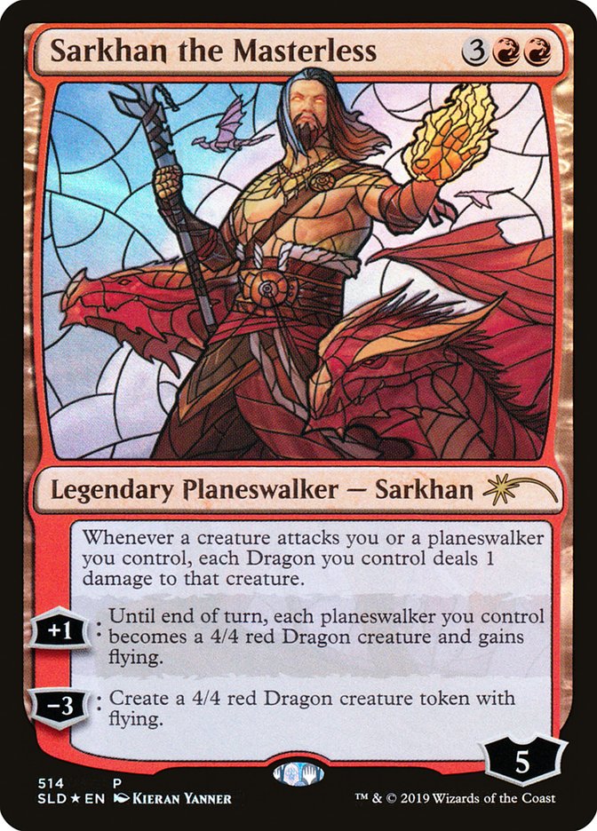 Sarkhan the Masterless (Stained Glass) [Secret Lair Drop Promos] | Galactic Gamez