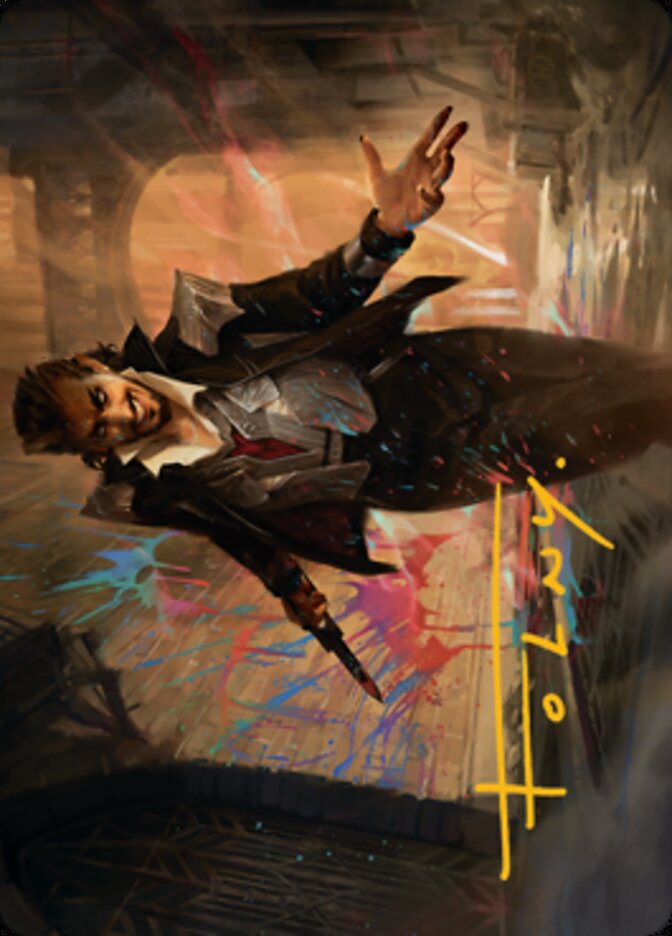 Anhelo, the Painter Art Card (Gold-Stamped Signature) [Streets of New Capenna Art Series] | Galactic Gamez