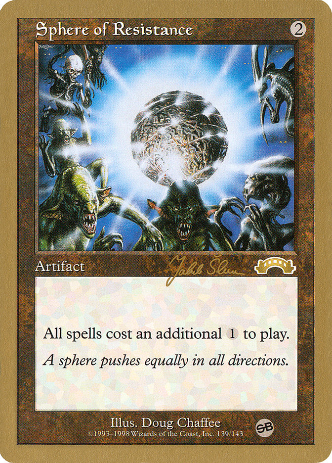 Sphere of Resistance (Jakub Slemr) (SB) [World Championship Decks 1999] | Galactic Gamez