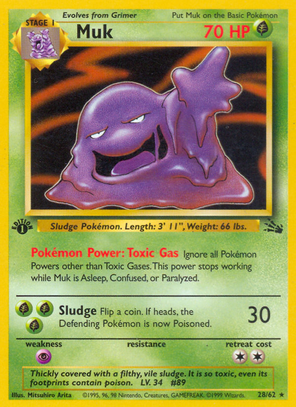 Muk (28/62) [Fossil 1st Edition] | Galactic Gamez