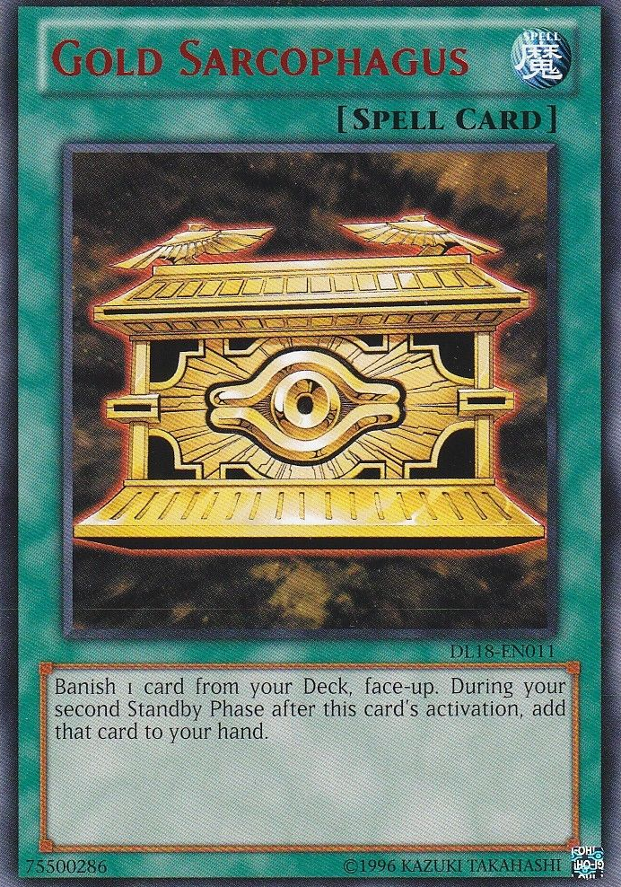 Gold Sarcophagus (Red) [DL18-EN011] Rare | Galactic Gamez