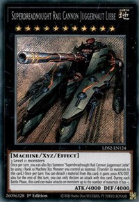 Superdreadnought Rail Cannon Juggernaut Liebe [LDS2-EN124] Secret Rare | Galactic Gamez