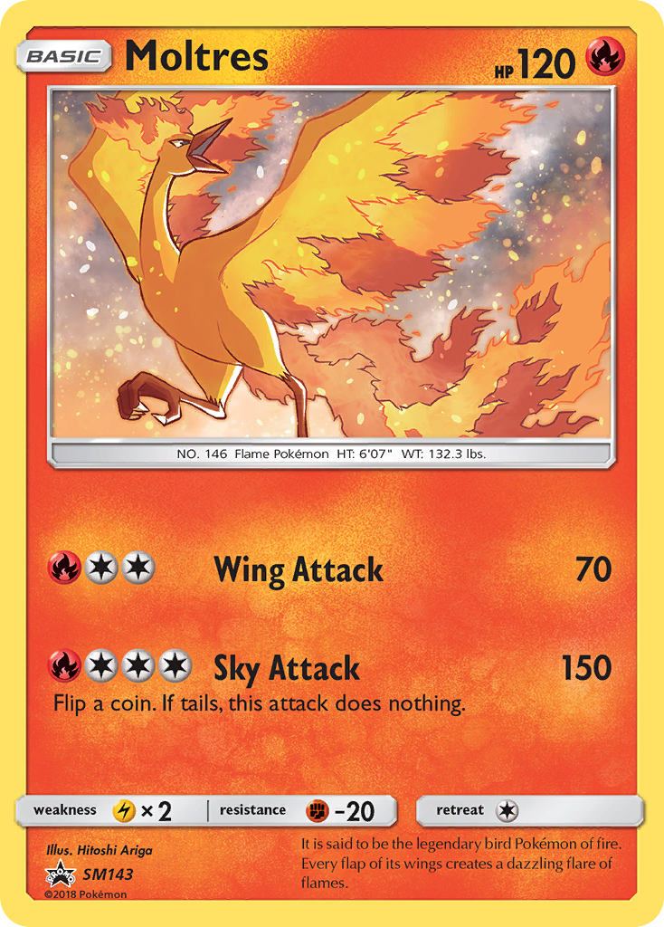 Moltres (SM143) [Sun & Moon: Black Star Promos] | Galactic Gamez