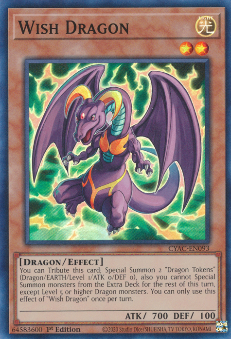 Wish Dragon [CYAC-EN093] Super Rare | Galactic Gamez