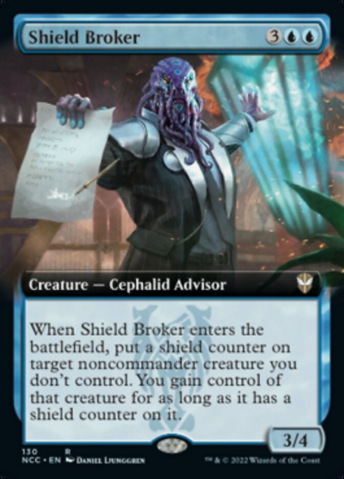 Shield Broker (Extended Art) [Streets of New Capenna Commander] | Galactic Gamez