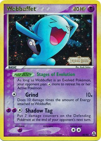 Wobbuffet (28/92) (Stamped) [EX: Legend Maker] | Galactic Gamez