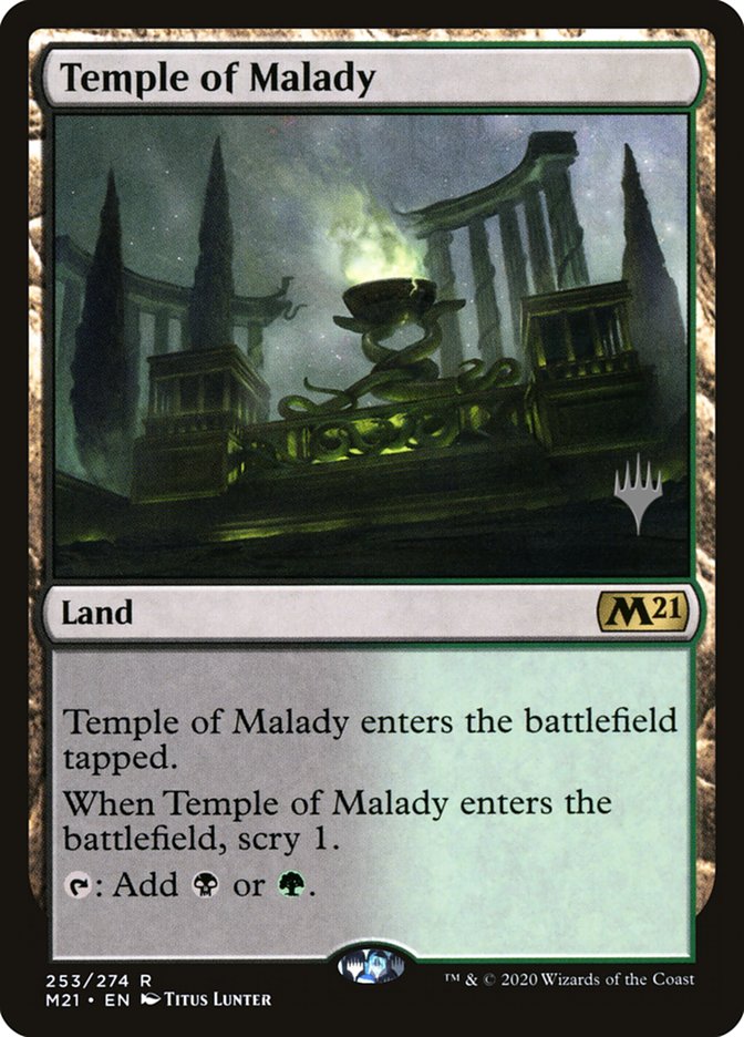 Temple of Malady (Promo Pack) [Core Set 2021 Promos] | Galactic Gamez