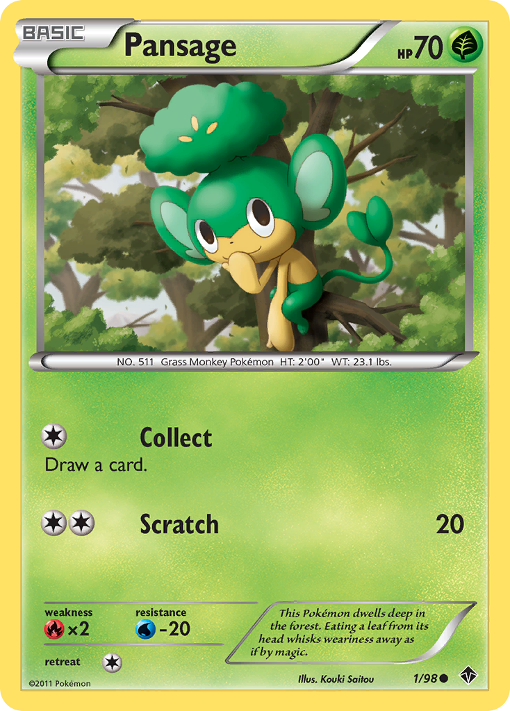 Pansage (1/98) [Black & White: Emerging Powers] | Galactic Gamez