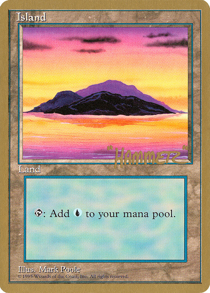 Island (shr368) (Shawn "Hammer" Regnier) [Pro Tour Collector Set] | Galactic Gamez