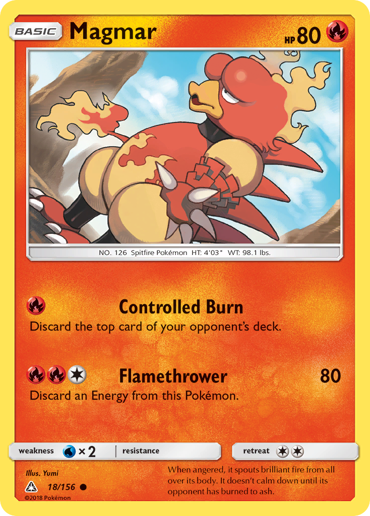 Magmar (18/156) [Sun & Moon: Ultra Prism] | Galactic Gamez