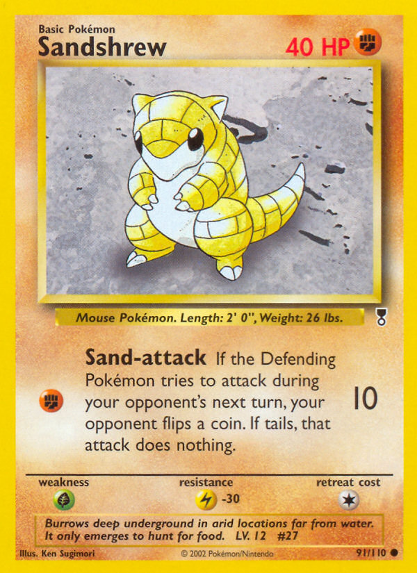 Sandshrew (91/110) [Legendary Collection] | Galactic Gamez