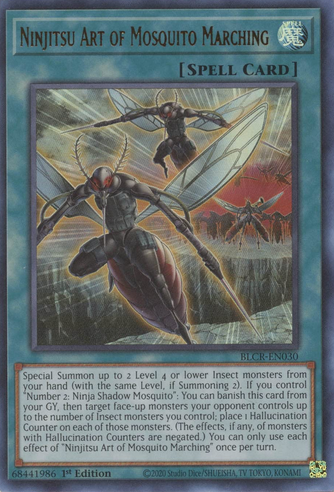 Ninjitsu Art of Mosquito Marching [BLCR-EN030] Ultra Rare | Galactic Gamez