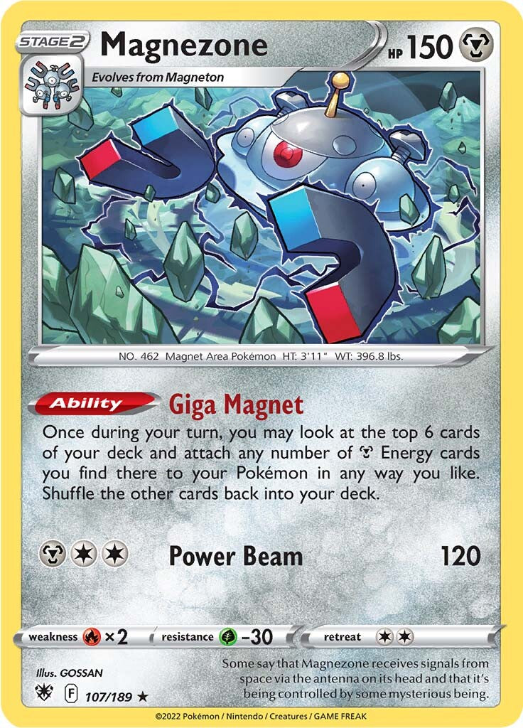 Magnezone (107/189) (Theme Deck Exclusive) [Sword & Shield: Astral Radiance] | Galactic Gamez