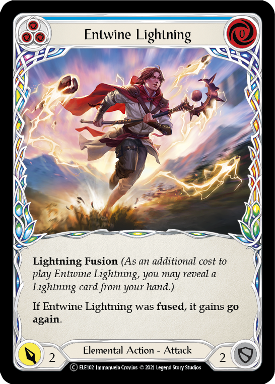 Entwine Lightning (Blue) [U-ELE102] Unlimited Rainbow Foil | Galactic Gamez