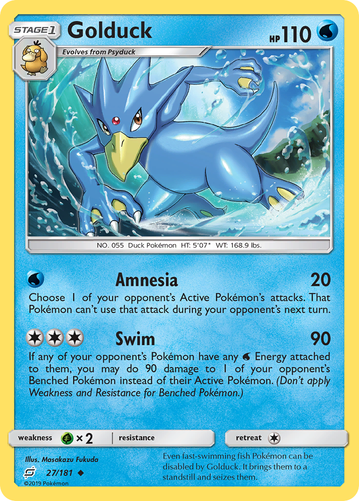 Golduck (27/181) [Sun & Moon: Team Up] | Galactic Gamez