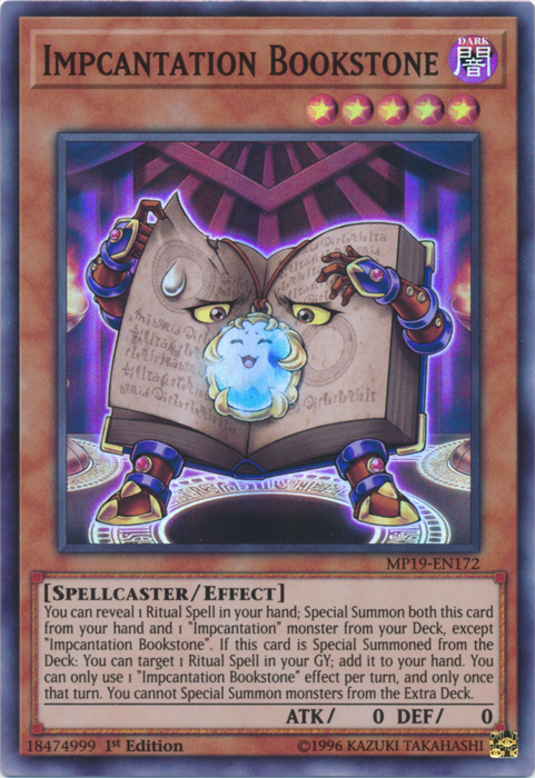 Impcantation Bookstone [MP19-EN172] Super Rare | Galactic Gamez