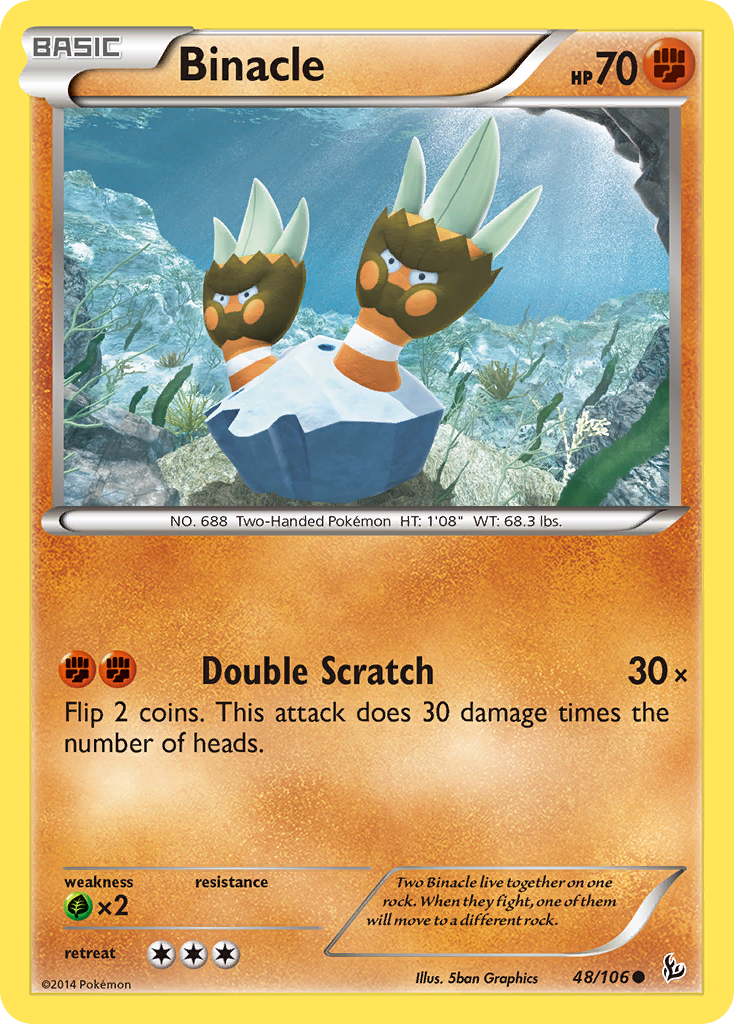 Binacle (48/106) [XY: Flashfire] | Galactic Gamez