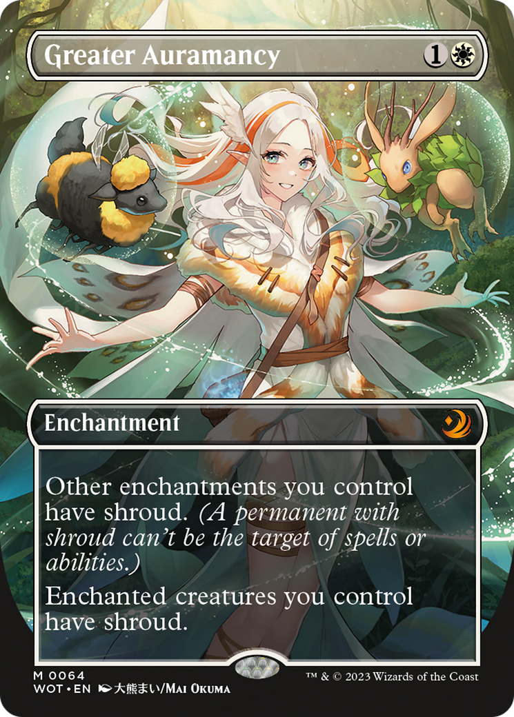 Greater Auramancy (Anime Borderless) [Wilds of Eldraine: Enchanting Tales] | Galactic Gamez