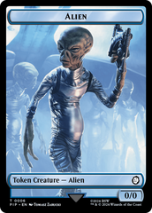 Alien // Clue Double-Sided Token [Fallout Tokens] | Galactic Gamez