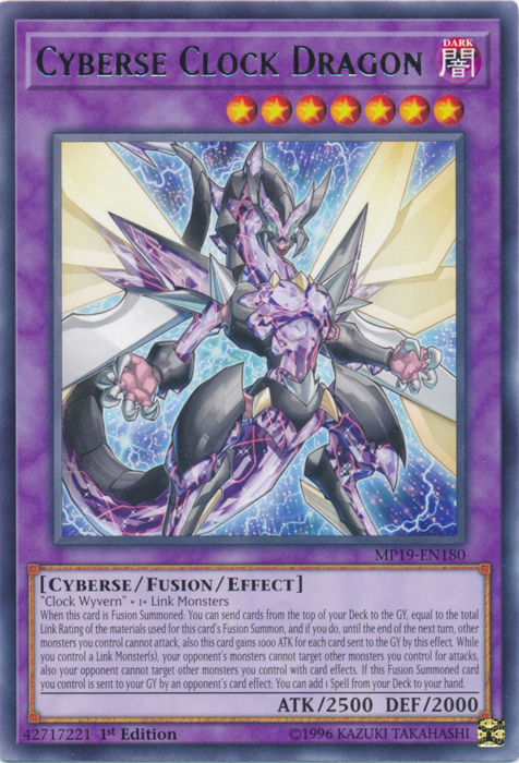 Cyberse Clock Dragon [MP19-EN180] Rare | Galactic Gamez