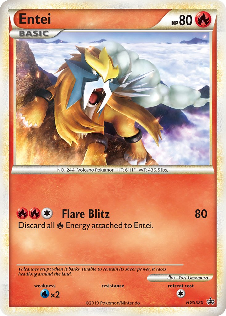 Entei (HGSS20) [HeartGold & SoulSilver: Black Star Promos] | Galactic Gamez