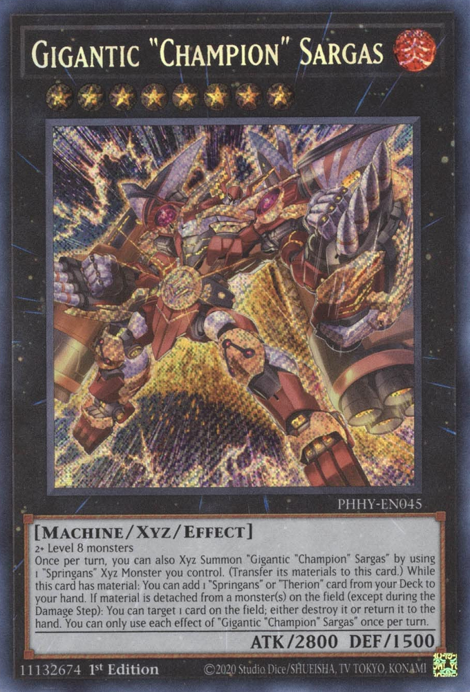 Gigantic "Champion" Sargas [PHHY-EN045] Secret Rare | Galactic Gamez