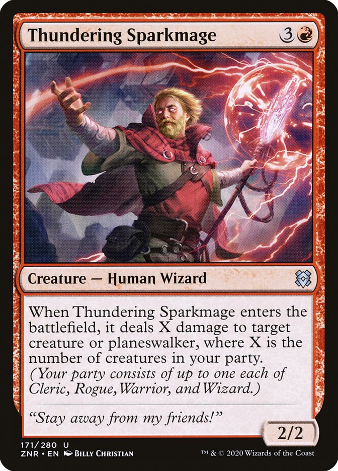 Thundering Sparkmage [Zendikar Rising] | Galactic Gamez