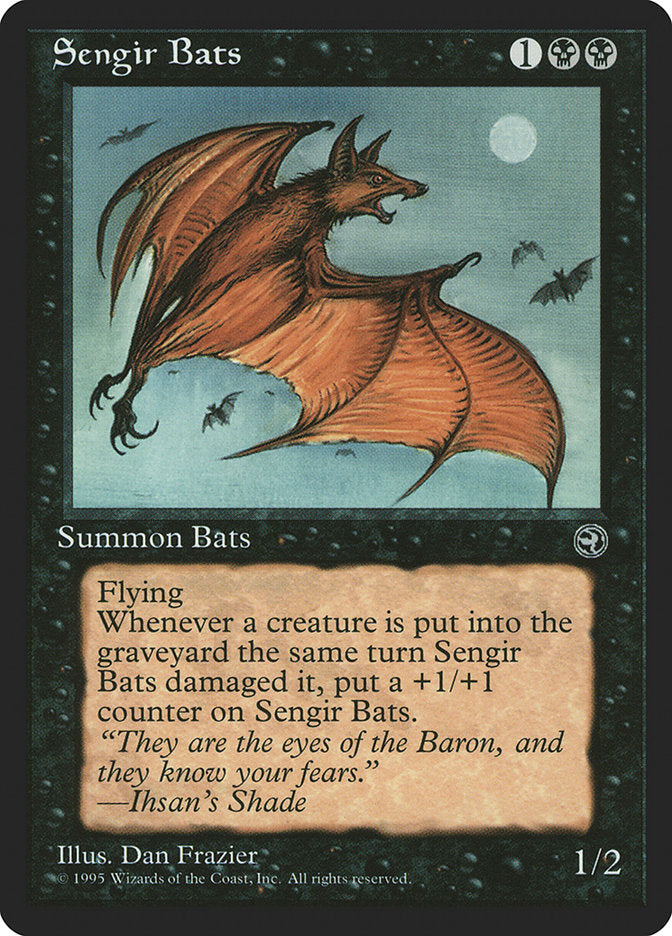 Sengir Bats (Ihsan's Shade Flavor Text) [Homelands] | Galactic Gamez