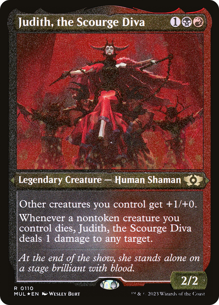 Judith, the Scourge Diva (Foil Etched) [Multiverse Legends] | Galactic Gamez