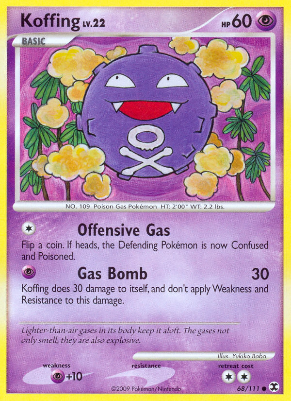 Koffing (68/111) [Platinum: Rising Rivals] | Galactic Gamez