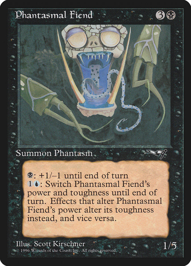 Phantasmal Fiend (Dark Green Background) [Alliances] | Galactic Gamez