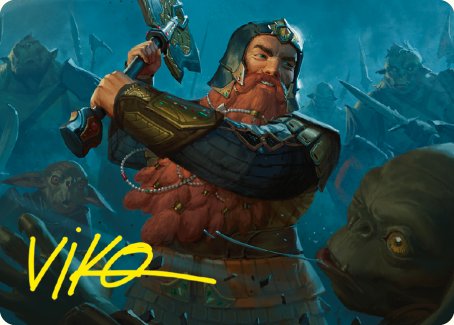 Gimli, Counter of Kills Art Card (10/81) [The Lord of the Rings: Tales of Middle-earth Art Series] | Galactic Gamez