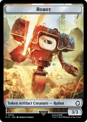 Radiation // Robot Double-Sided Token [Fallout Tokens] | Galactic Gamez
